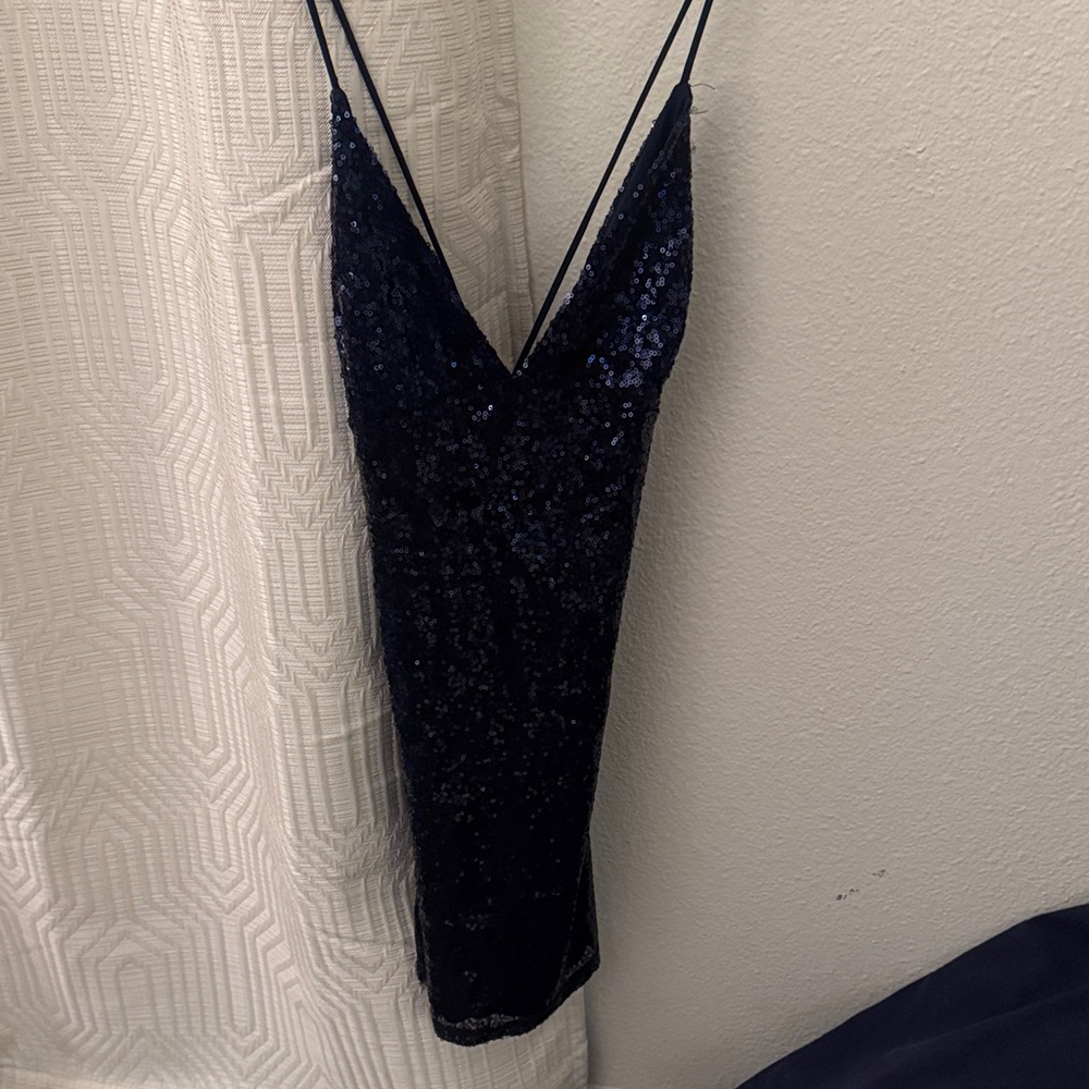 Lucy in the Sky Navy Sparkly Mini Dress